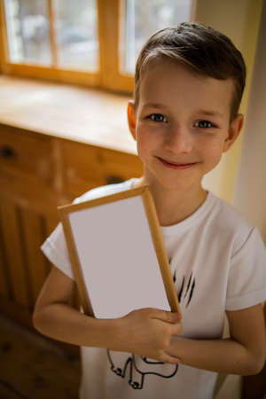 Home Or School Education. Portrait Child From Elementary School.の写真素材