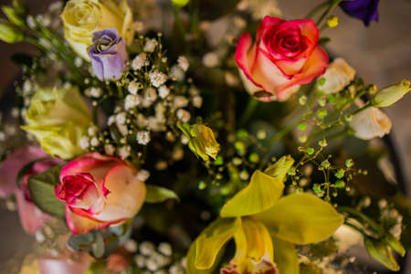 Bouquet of flowers, wedding suites and events. Wedding Day.の写真素材