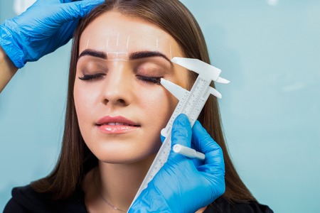 Permanent eyebrow make up.の写真素材