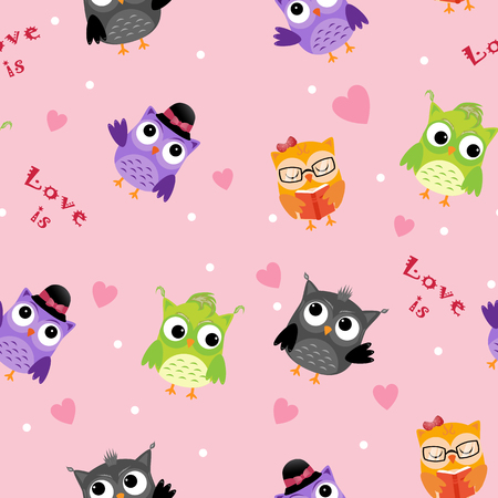 Love Of Owlsのイラスト素材