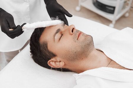 Liquid nitrogen therapy.の写真素材