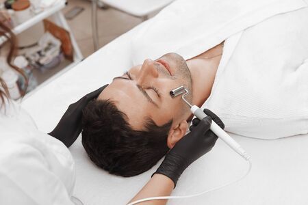 The device is facial cosmetology.の写真素材