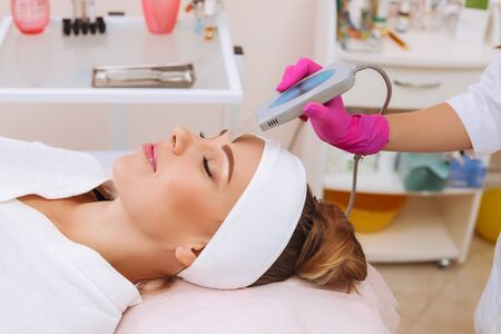 Professional ultrasonic equipment. Skin Care.の写真素材