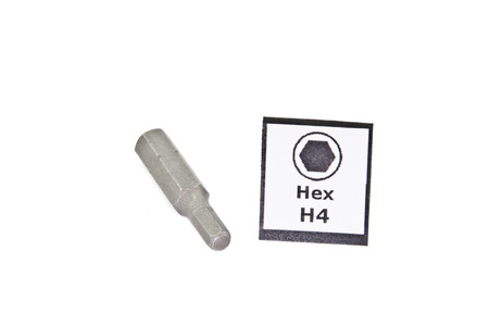 Hex screwdriver bit - size H4の写真素材