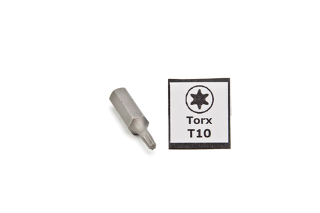 Torx crewdriver bit - size T10の写真素材