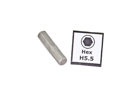 Hex screwdriver bit - size H5 5の写真素材