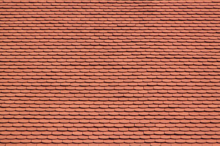 Red Roof Tile background. Patternの写真素材