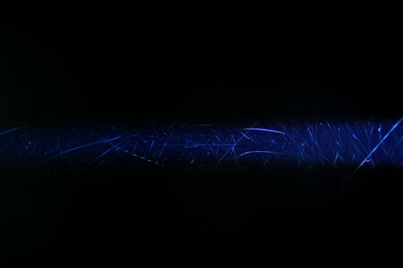 Light beam on a black backgroundの写真素材