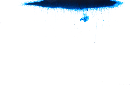 Color clouds flowing underwater isolated on a white backgroundの写真素材