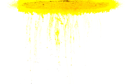 Color clouds flowing underwater isolated on a white backgroundの写真素材