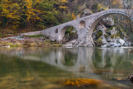 Devil's bridge near Dyadovtsi village, Bulgariaの写真素材