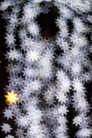 Star qustom bokeh. City street lights.の写真素材