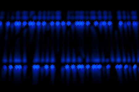 Star qustom bokeh. City street lights.の写真素材