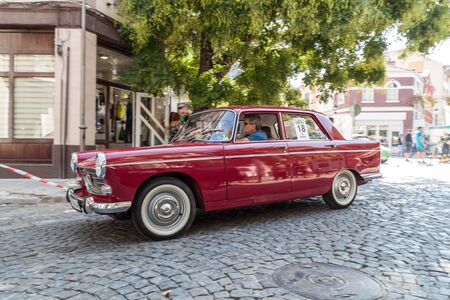 PLOVDIV, BULGARIA - SEPTEMBER 19, 2015 - Kapana street festival in Plovdiv, Bulgaria. Retro car...