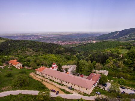 Aerial view of the Kuklen Monastery - Kozma and Damyan.