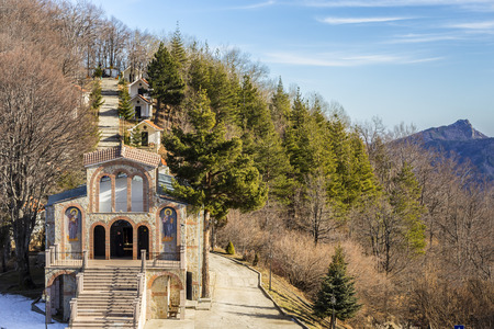 Cross Forest also known as Krastova gora - Christian complex of several chapels, church and monastery located in the Rhodope mountains, Bulgariaの写真素材