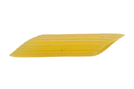 Extreme macro shot of a penne pasta showing the structure of the surface.の写真素材