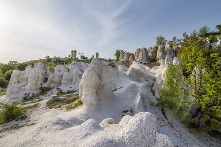 Stone wedding limestone formation near Kardzhali city in Bulgariaの写真素材