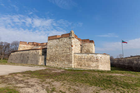 The preserved medieval fortress Baba Vida located on the Danube river near Vidin city in Bulgariaのeditorial素材