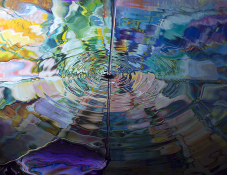 beautiful and colorful water reflection