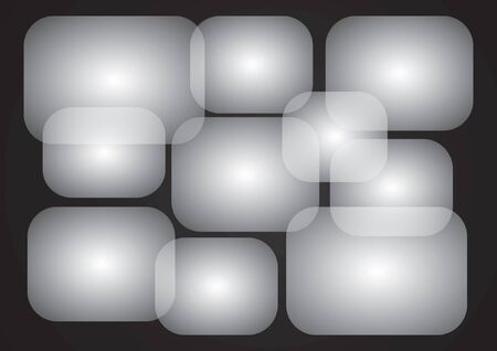 Overlapping rectangles on black backgroundのイラスト素材