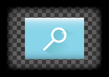 Flat web search iconのイラスト素材