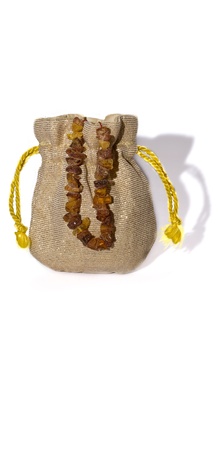 Sack with a gift for a girlの写真素材