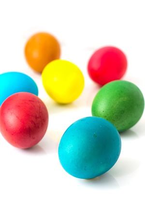 Painted eggs to the holidayの写真素材