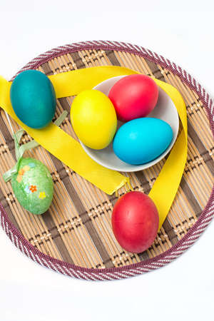 Painted eggs to the holiday.の写真素材