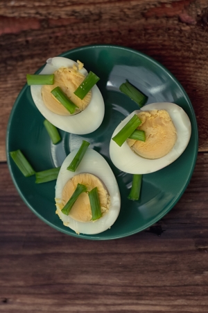 Fresh, delicious  eggs from a village の写真素材