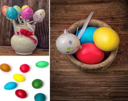 Painted eggs to the holidayの写真素材