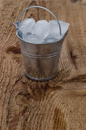 Bucket with iceの写真素材