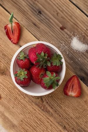 Juicy strawberryの写真素材