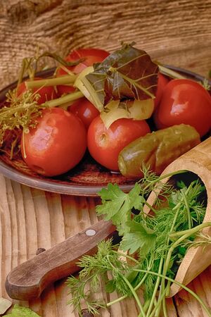 pickled vegetables の写真素材
