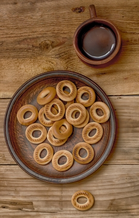 Bagels from a testの写真素材