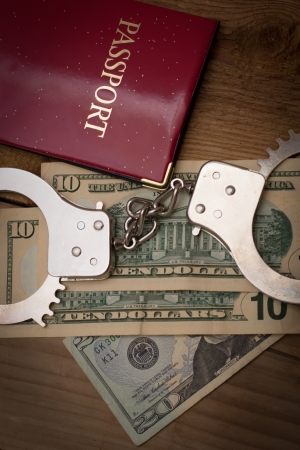 A corruption is in societyの写真素材