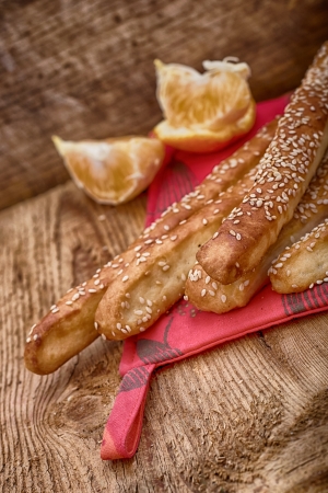 Delicious baking from a test with orangeの写真素材