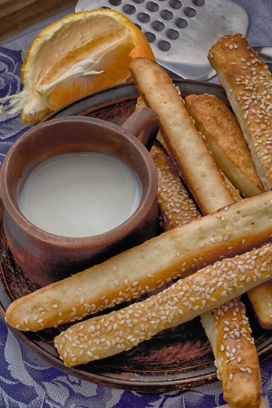 Delicious baking from a test with orangeの写真素材