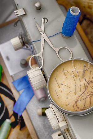 Instruments of repairman clothing  and thread