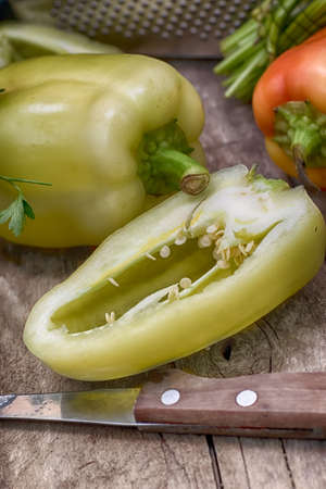 Bulgarian pepper-vegetarian mealの写真素材