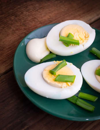 Fresh, delicious  eggs from a village の写真素材