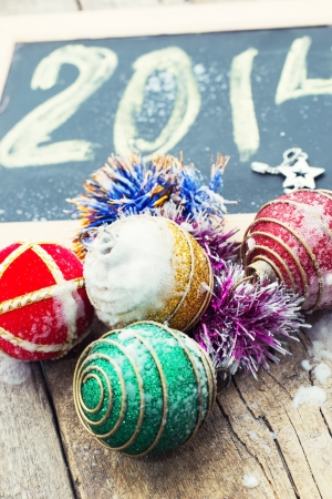 Christmas decoration 2014 yearの写真素材