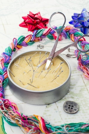 art of weaving and embroideringの写真素材