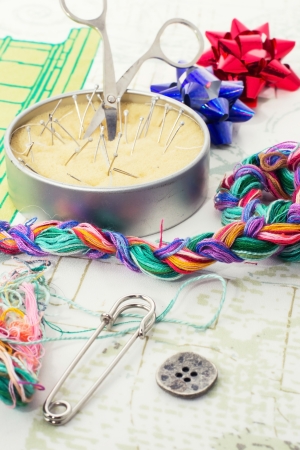art of weaving and embroideringの写真素材