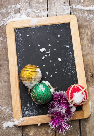 drawing Board and Christmas toysの写真素材