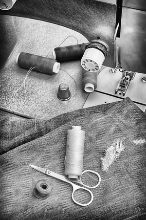sewing machine oldの写真素材