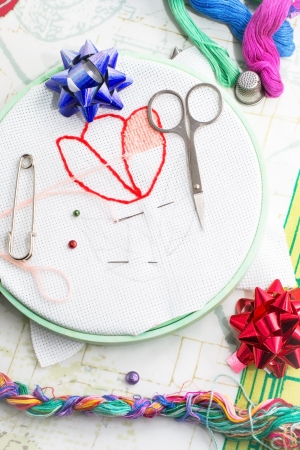 weaving and embroideringの写真素材