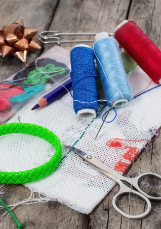 sewing accessories and toolsの写真素材