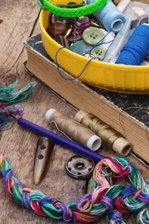 sewing accessories and toolsの写真素材