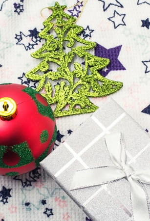 Christmas accessories and decorationsの写真素材